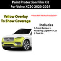 Precut Premium Paint Protection Film Clear Bra PPF Decal Film Kit Cover Fits Volvo XC90 2020-2024