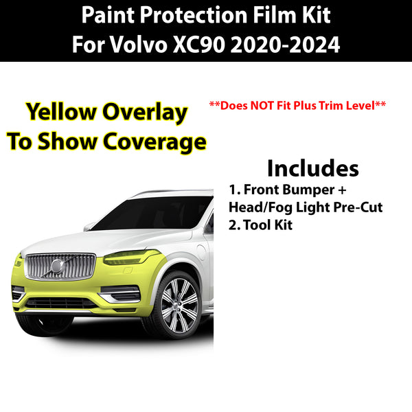 Precut Premium Paint Protection Film Clear Bra PPF Decal Film Kit Cover Fits Volvo XC90 2020-2024