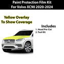 Precut Premium Paint Protection Film Clear Bra PPF Decal Film Kit Cover Fits Volvo XC90 2020-2024