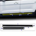 Vinyl Chrome Delete Grille Window Wheel Blackout Decal Stickers Overlay Film Fits Ford Explorer