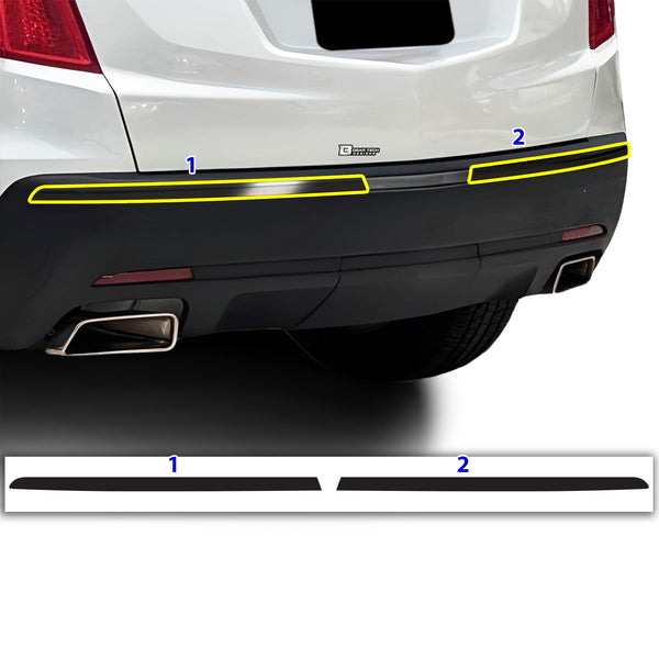 Vinyl Chrome Delete Grille Side Window Rear Blackout Decal Stickers Overlay Film Fits Cadillac XT5 2017-2024