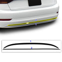 Vinyl Chrome Delete Wheel Rim Front Grille Trim Blackout Decal Stickers Overlay Film Fits Volkswagen Jetta 2019-2024