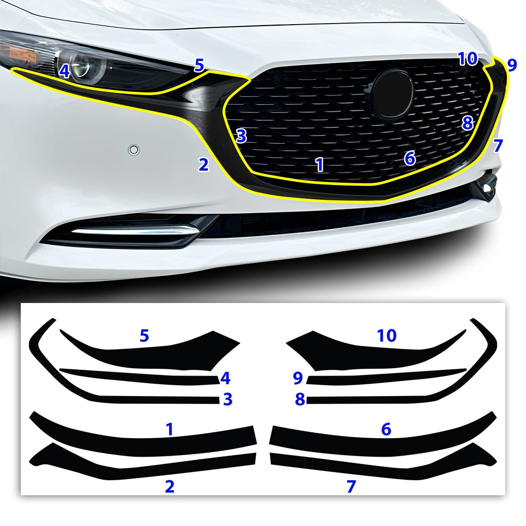 Mazda Mazda3 Vinyl Wrap Kits | Chrome Delete, Tint & PPF | Bogar Tech ...