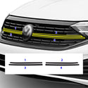 Vinyl Chrome Delete Wheel Rim Front Grille Trim Blackout Decal Stickers Overlay Film Fits Volkswagen Jetta 2019-2024