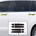 Vinyl Chrome Delete Grille Side Window Rear Blackout Decal Stickers Overlay Film Fits Cadillac XT6 2020-2024