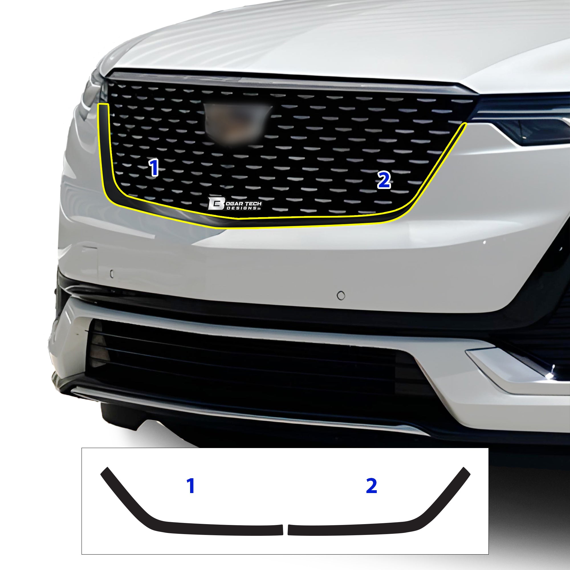 Cadillac XT6 2020-2025 Blackout Chrome Delete Kit - Precut Gloss Black Vinyl Overlays