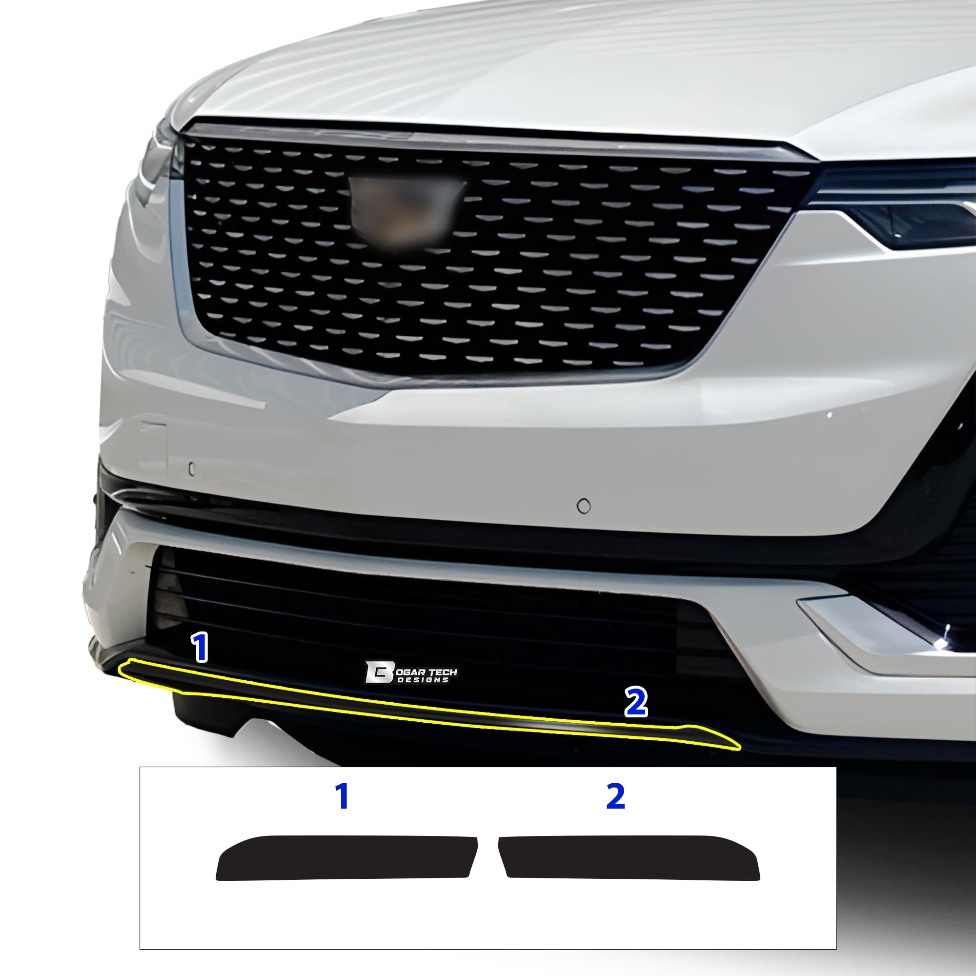 Cadillac XT6 2020-2025 Blackout Chrome Delete Kit - Precut Gloss Black Vinyl Overlays