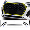 Vinyl Chrome Delete Grille Side Window Rear Blackout Decal Stickers Overlay Film Fits Audi Q5