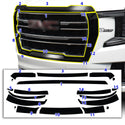 Vinyl Chrome Delete Grille Side Window Rear Blackout Decal Stickers Overlay Film Fits GMC Yukon 2021-2023