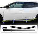 Vinyl Chrome Delete Wheel Sides Front Rear Bumper Trim Blackout Decal Stickers Overlay Film Fits Kia EV6 2022 2023 2024