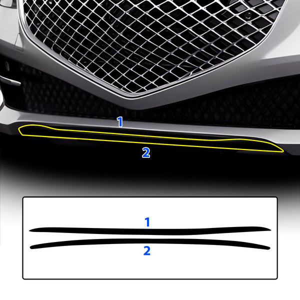 Vinyl Chrome Delete Grille Blackout Decal Stickers Overlay Film Fits Genesis G80 2022-2025