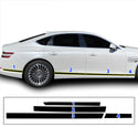 Vinyl Chrome Delete Grille Blackout Decal Stickers Overlay Film Fits Genesis G80 2022-2025