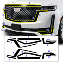 Vinyl Chrome Delete Side Window Blackout Decal Stickers Overlay Film Fits Cadillac Escalade 2021-2024