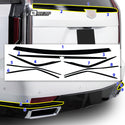 Vinyl Chrome Delete Side Window Blackout Decal Stickers Overlay Film Fits Cadillac Escalade 2021-2024