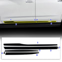 Vinyl Chrome Delete Side Window Blackout Decal Stickers Overlay Film Fits Cadillac Escalade 2021-2024