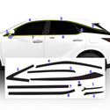 Vinyl Wrap Chrome Delete Grille Side Window Blackout Decal Stickers Overlay Film Fits Lexus RX 2023-2024