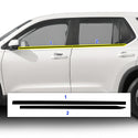 Vinyl Chrome Delete Grille Window Wheel Blackout Decal Stickers Overlay Film Fits Honda Pilot 2023 2024