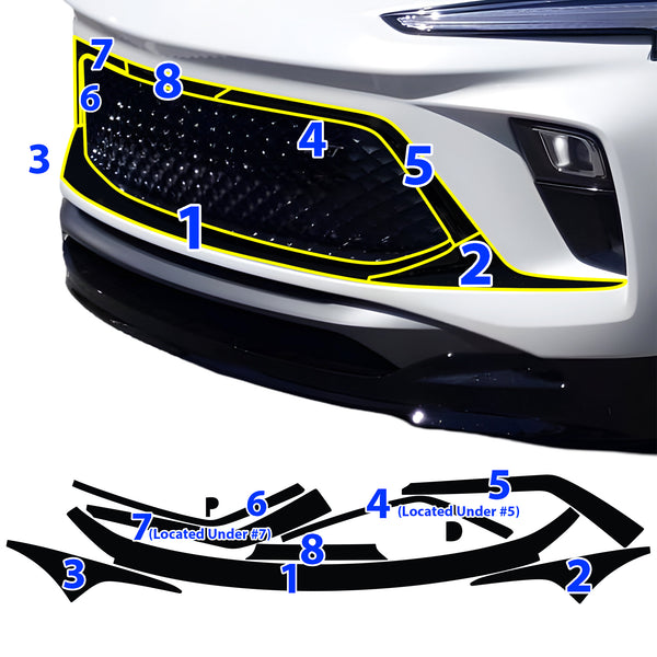 Vinyl Chrome Delete Grille Side Window Wheel Blackout Decal Stickers Overlay Film Fits Buick Encore GX 2020-2025