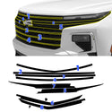 Fits Chevrolet Traverse 2024-2026 Vinyl Chrome Delete Grille Blackout Decal Stickers Overlay Film