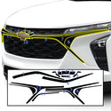 Vinyl Chrome Delete Front Grille Wheel Rim Blackout Decal Stickers Overlay Film Fits Chevrolet Trax 2024-2025