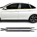 Fits Volkswagen Jetta 2025-2026 Vinyl Chrome Delete Grille Blackout Decal Stickers Overlay Film