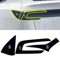 Fits Tesla Model Y 2026 Full Headlight Taillight Precut Smoked PPF Tint Kit Film Overlay