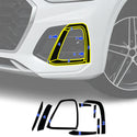 Audi Q5 2019-2025 Blackout Chrome Delete Kit - Precut Gloss Black Vinyl Overlays