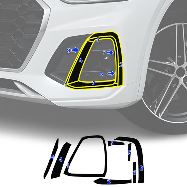 Audi Q5 2019-2025 Blackout Chrome Delete Kit - Precut Gloss Black Vinyl Overlays