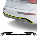 Audi Q5 2019-2025 Blackout Chrome Delete Kit - Precut Gloss Black Vinyl Overlays