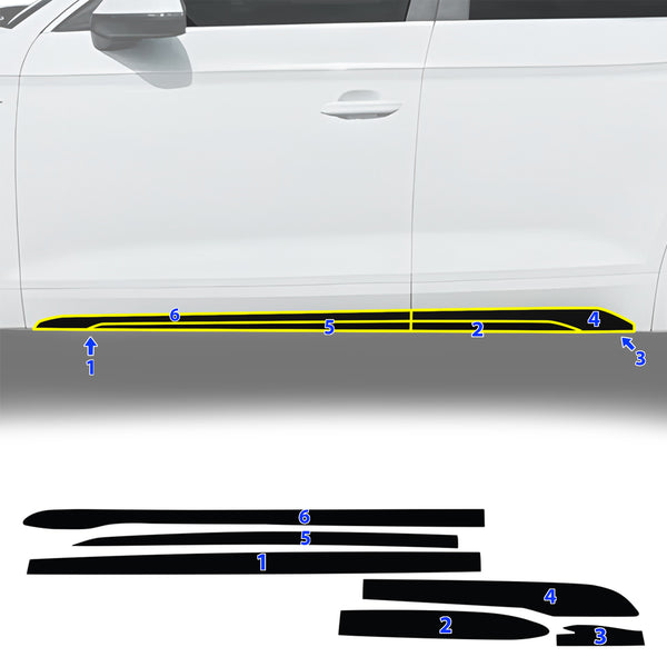 Audi Q5 2019-2025 Blackout Chrome Delete Kit - Precut Gloss Black Vinyl Overlays