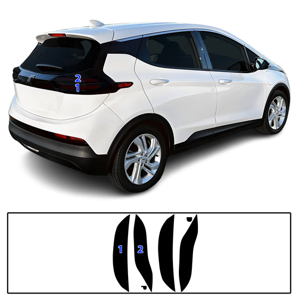 Chevrolet Bolt EV 2022-2023 Dark Smoke Headlight & Taillight Tint Kit – Precut Vinyl Lens Overlays