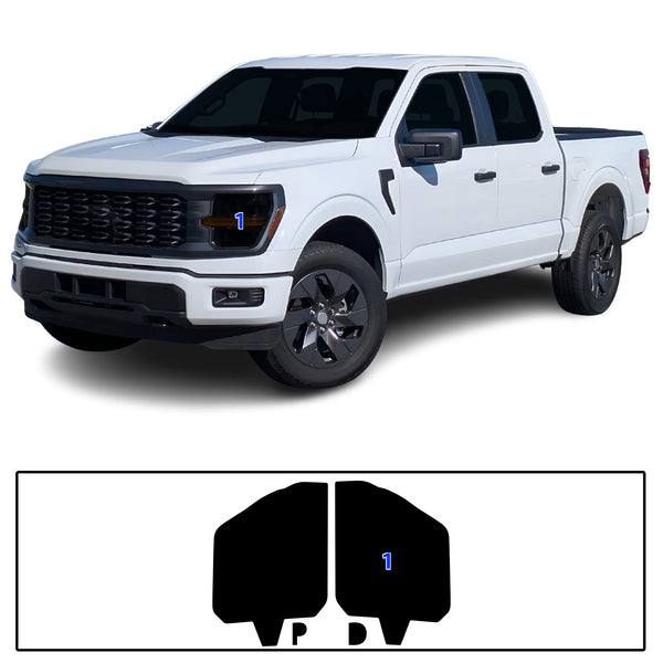 Ford F-150 2024-2026 Dark Smoke Headlight & Taillight Tint Kit – Precut Vinyl Lens Overlays Film