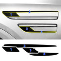 Genesis GV80 SUV Blackout Chrome Delete Kit – Precut Gloss Black Vinyl Overlays Film