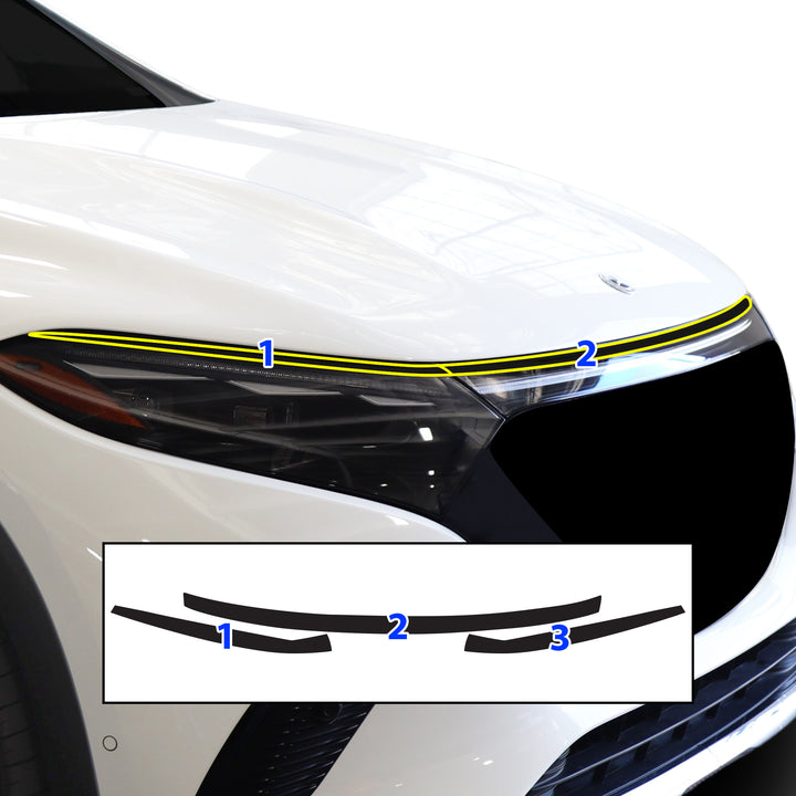 Vinyl Chrome Delete Blackout Decal Stickers Overlay Film Fits Mercedes Benz EQS SUV 2022+ - Bogar Tech Designs