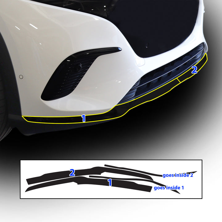 Vinyl Chrome Delete Blackout Decal Stickers Overlay Film Fits Mercedes Benz EQS SUV 2022+ - Bogar Tech Designs