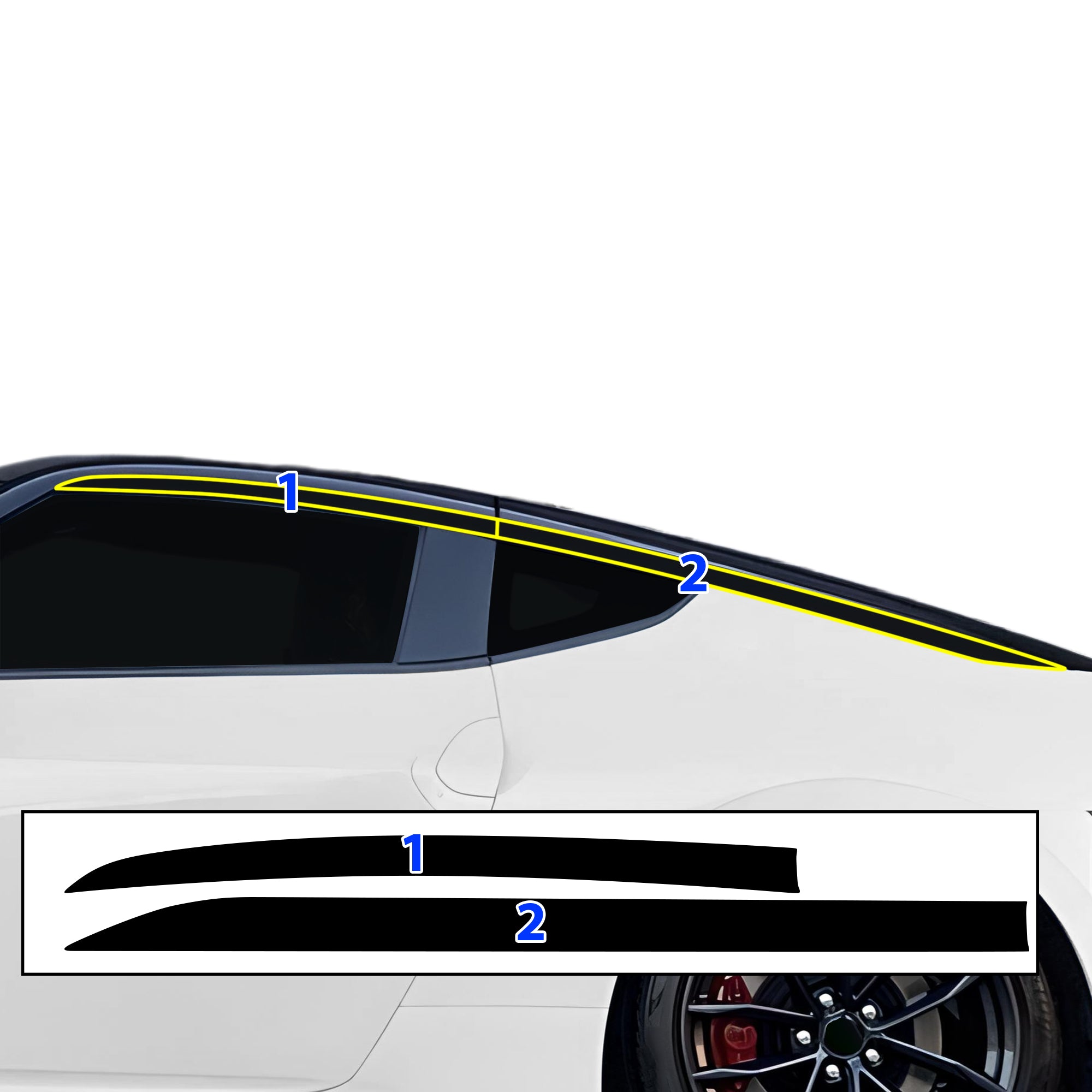 Nissan Z 2023-2026 Blackout Chrome Delete Kit – Precut Gloss Black