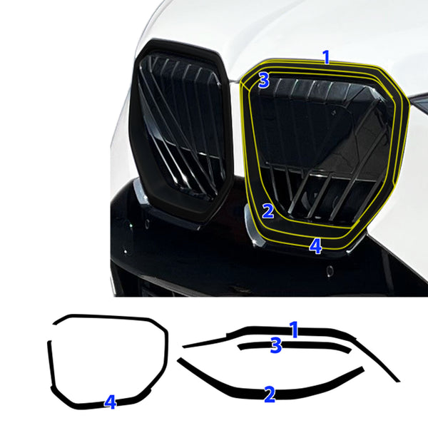 BMW X3 2025-2026 Blackout Chrome Delete Kit – Precut Gloss Black Vinyl Overlays Film