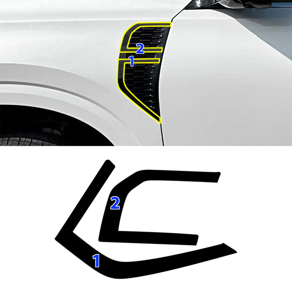 Nissan Armada 2025-2026 Blackout Chrome Delete Kit – Precut Gloss Black Vinyl Overlays Film