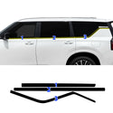 Nissan Armada 2025-2026 Blackout Chrome Delete Kit – Precut Gloss Black Vinyl Overlays Film