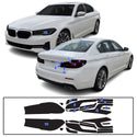 BMW 5 Series 2021–2023 Dark Smoke Headlight & Taillight Tint Kit – Precut Vinyl Lens Overlays