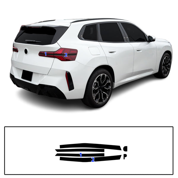 BMW X3 2025-2026 Dark Smoke Headlight & Taillight Tint Kit – Precut Vinyl Lens Overlays Film
