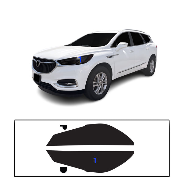 Fits Buick Enclave 2018-2021 Full Headlight Taillight Precut Smoked PPF Tint Kit Film Overlay