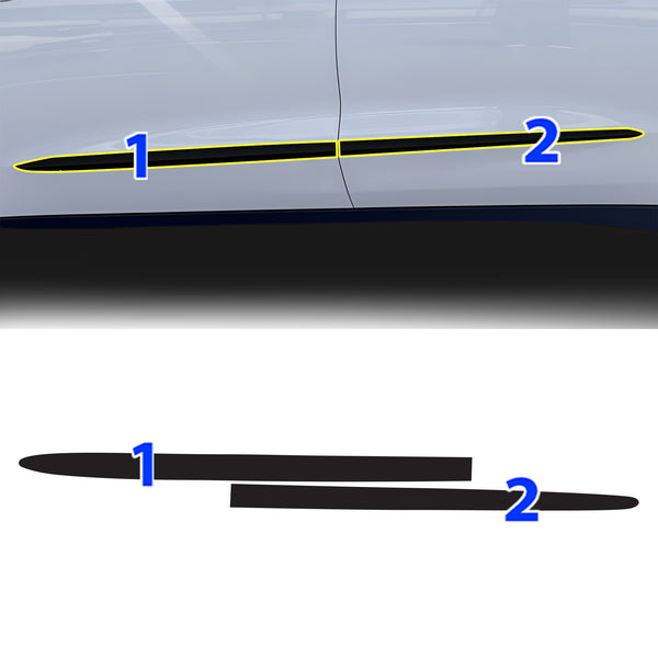 Fits Buick Enclave 2018-2021 Vinyl Chrome Delete Grille Blackout Decal Stickers Overlay Film