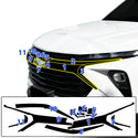 Fits Chevrolet Trailblazer 2024+ Vinyl Chrome Delete Grille Blackout Decal Stickers Overlay Film