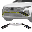Hyundai Tucson 2022-2026 Window Trim Blackout Chrome Delete Kit – Precut Gloss Black Vinyl Overlays