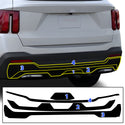 Fits KIA Sorento 2024+ Vinyl Chrome Delete Grille Blackout Decal Stickers Overlay Film