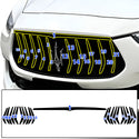 Fits Maserati Ghibli Vinyl Chrome Delete Grille Blackout Decal Stickers Overlay Film