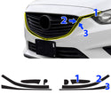 Fits Mazda Mazda6 2014-2017 Vinyl Chrome Delete Grille Blackout Decal Stickers Overlay Film