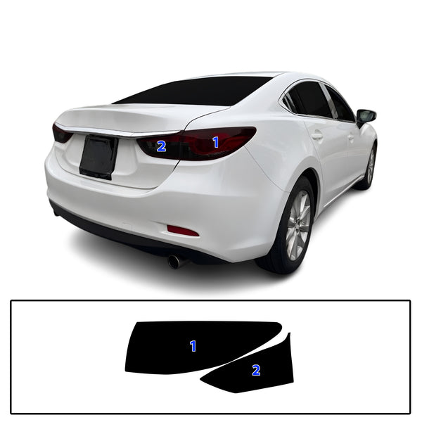 Fits Mazda Mazda6 2014-2017 Full Headlight Taillight Precut Smoked PPF Tint Kit Film Overlay