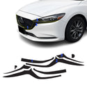 Fits Mazda Mazda6 2014-2017 Vinyl Chrome Delete Grille Blackout Decal Stickers Overlay Film